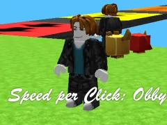Гульня Speed per Click: Obby онлайн