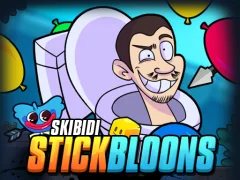 Гульня Skibidi Stick Bloons онлайн