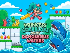 Гульня Princess Goldblade and the Dangerous Waters онлайн