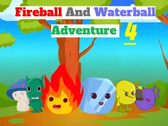 Гульня Fireball And Waterball Adventure 4 онлайн