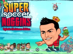 Гульня Super Soccer Noggins Xmas Edition онлайн