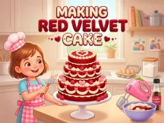 Гульня Making Red Velvet Cake онлайн