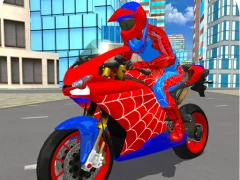 Гульня Hero Stunt Spider Bike Simulator 3d 2 онлайн