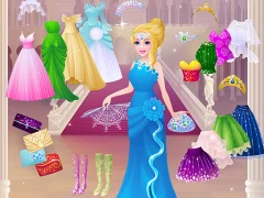 Гульня Cinderella Dress Up Girl Games онлайн