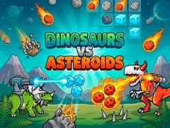 Гульня Dinosaurs vs Asteroids онлайн