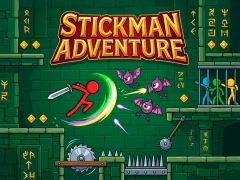 Гульня Stickman Adventure онлайн