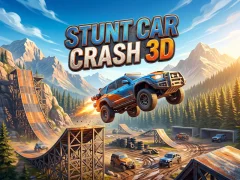 Гульня Stunt Car Crash 3D онлайн