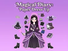 Гульня Magical Diary: Paper Dress Up онлайн