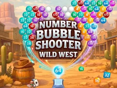 Гульня Number Bubble Shooter Wild West онлайн