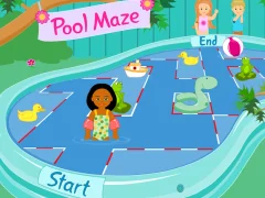 Гульня Kelly Club: Pool Maze онлайн
