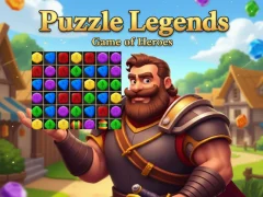 Гульня Puzzle Legends Game of Heroes онлайн