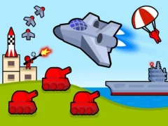 Гульня Bomber Plane: 2D Air Strike онлайн