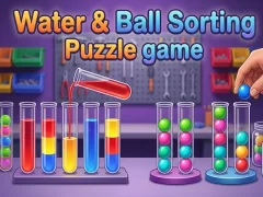 Гульня Water & Ball Sorting Puzzle game онлайн
