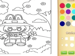 Гульня Labubu Coloring Book For Kids онлайн