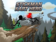 Гульня Stickman Kart Hero онлайн