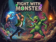 Гульня Fight With Monster онлайн