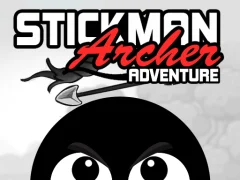 Гульня Stickman archer adventure онлайн