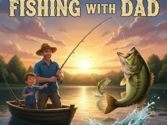 Гульня Fishing with Dad онлайн
