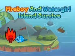 Гульня Fireboy and Watergirl Island Survive онлайн