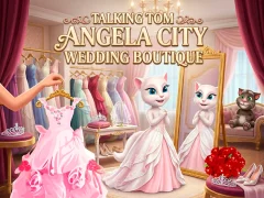 Гульня Talking Tom Angela City Wedding Boutique онлайн