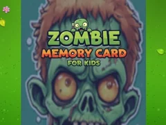 Гульня Zombie Memory Card For Kids онлайн