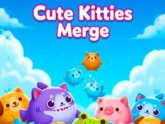 Гульня Cute Kitties Merge онлайн