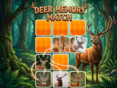 Гульня Deer Memory Match онлайн