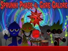 Гульня Sprunki Phase 4: Gore Galore онлайн
