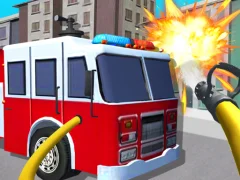 Гульня Fire Truck Driving Simulator онлайн