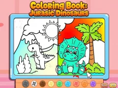 Гульня Coloring Book: Jurassic Dinosaurs онлайн