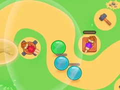 Гульня Monkey Bubble Defense онлайн