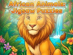 Гульня African Animals: Jigsaw Puzzles онлайн