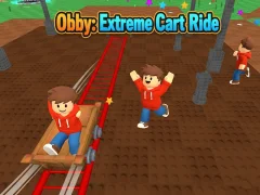 Гульня Obby: Extreme Cart Ride онлайн