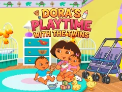 Гульня Dora the Explorer Dora's Playtime with the Twins онлайн