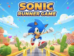 Гульня Sonic Runner Game онлайн
