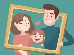 Гульня Happy Family Puzzle онлайн