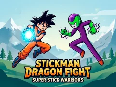 Гульня Stickman Dragon Fight - Super Stick Warriors онлайн