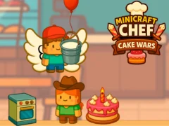 Гульня Minicraft Chef Cake Wars онлайн