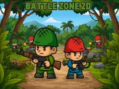 Гульня Battle Zone 2D онлайн