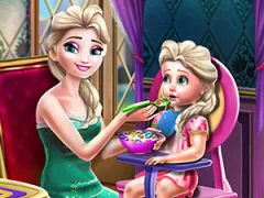 Гульня Ice Queen Toddler Feed онлайн