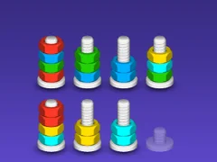 Гульня Sort Puzzle - Nuts and Bolts онлайн