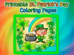 Гульня Printable St Patricks Day Coloring Pages онлайн