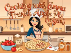 Гульня Cooking with Emma French Apple Pie vegan онлайн