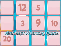 Гульня Memory Game With Numbers онлайн
