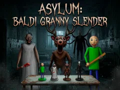 Гульня Asylum: Baldi Granny Slender онлайн