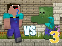 Гульня Noob vs Zombies 3 онлайн