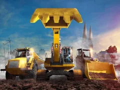 Гульня Excavator Simulator 3D онлайн
