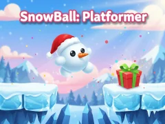 Гульня SnowBall: Platformer онлайн