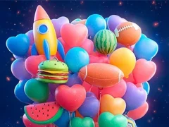 Гульня Merge 3D - Match 3 Balloons онлайн