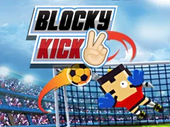 Гульня Blocky Kick 2 онлайн